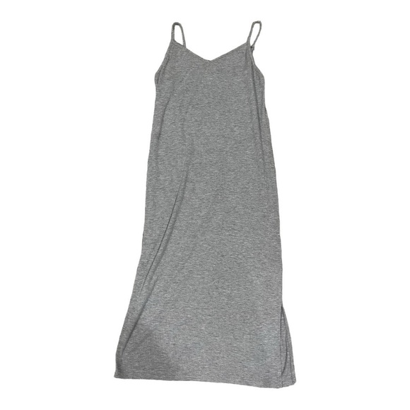 Cotton on ribbed midi cami strap dress with slit - Picture 1 of 5